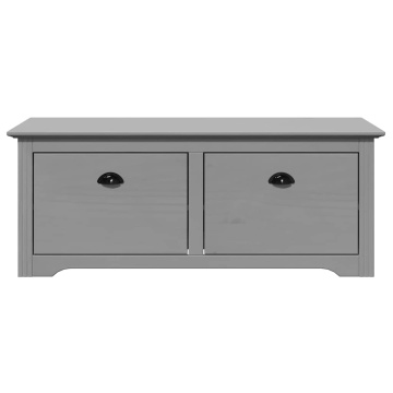 Bancă pentru hol „BODO” gri 114x40x45 cm - Img 4