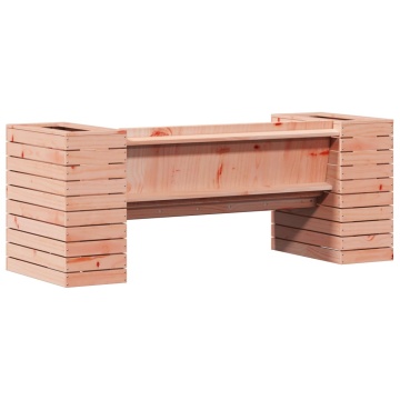Banchetă cu jardiniere, 167,5x60x65 cm, lemn masiv douglas - Img 6