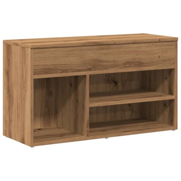 Banchetă pantofar stejar artizanal 80x30x45 cm, lemn prelucrat - Img 2