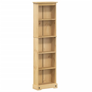Bibliotecă „Corona”, 46x20x170 cm, lemn masiv de pin - Img 2