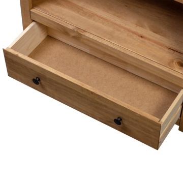 Bibliotecă, 80 x 35 x 110 cm, lemn masiv de pin, gama Panama - Img 7