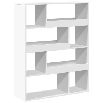 Bibliotecă, alb, 100x33x125,5 cm, lemn prelucrat - Img 5