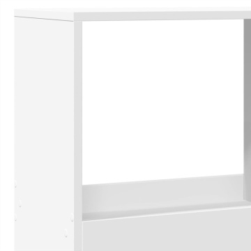 Bibliotecă, alb, 100x33x175 cm, lemn prelucrat - Img 6