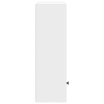 Bibliotecă, alb, 31x24x77 cm, lemn prelucrat - Img 5