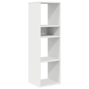Bibliotecă, alb, 34x31x112 cm, lemn prelucrat - Img 2