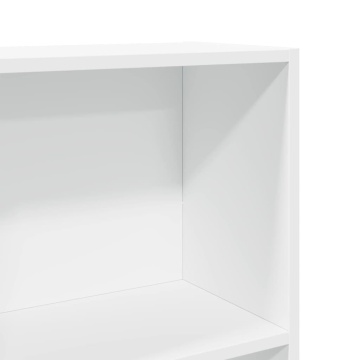 Bibliotecă, alb, 40x24x176 cm, lemn prelucrat - Img 6