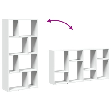 Bibliotecă, alb, 60x20x120 cm, lemn prelucrat - Img 7