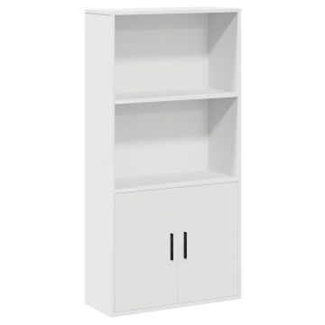 Bibliotecă, alb, 60x24x120 cm, lemn prelucrat - Img 2