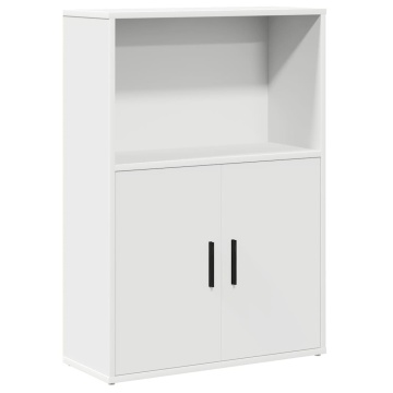 Bibliotecă, alb, 60x24x85 cm, lemn prelucrat - Img 2