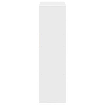 Bibliotecă, alb, 66x31x112 cm, lemn prelucrat - Img 8