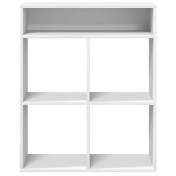 Bibliotecă, alb, 66x31x80 cm, lemn prelucrat - Img 4