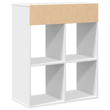 Bibliotecă, alb, 66x31x80 cm, lemn prelucrat - Img 5