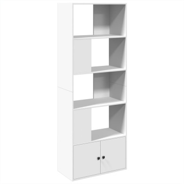 Bibliotecă, alb, 70x36x189 cm, lemn prelucrat - Img 2