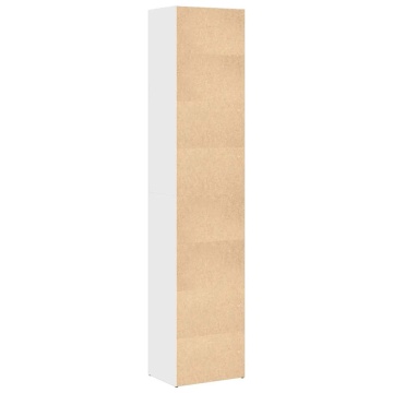Bibliotecă, alb extralucios, 40x30x189 cm, lemn prelucrat - Img 5