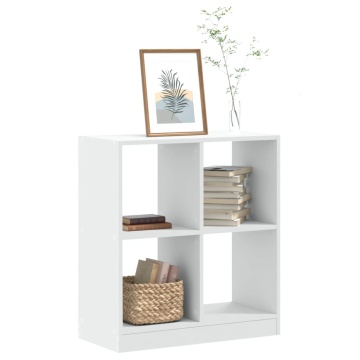 Bibliotecă, albă, 68,5x32x75 cm, lemn prelucrat - Img 1