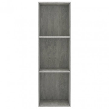Bibliotecă/Comodă TV, gri beton, 36 x 30 x 114 cm, PAL - Img 4
