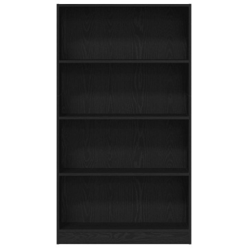 Bibliotecă cu 4 etaje Stejar negru 80x24x143 cm Lemn prelucrat - Img 8