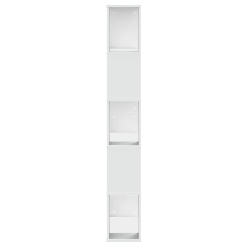 Bibliotecă cu 5 niveluri, alb 80,5x23,5x162,5 cm lemn prelucrat - Img 4