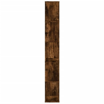 Bibliotecă cu 5 niveluri stejar fumuriu 45x23,5x162,5 cm lemn - Img 4
