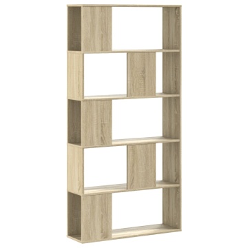 Bibliotecă cu 5 niveluri stejar sonoma 80,5x23,5x162,5 cm lemn - Img 2