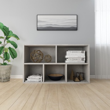 Bibliotecă/Dulap, gri beton, 50x25x80 cm, lemn prelucrat - Img 5