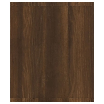 Bibliotecă/dulap TV stejar maro 143x30x36 cm lemn prelucrat - Img 6