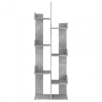 Bibliotecă, gri beton, 48x25,5x140 cm, PAL - Img 4