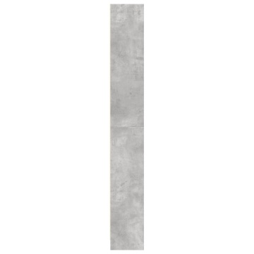 Bibliotecă, gri beton, 80x24x176 cm, lemn prelucrat - Img 8