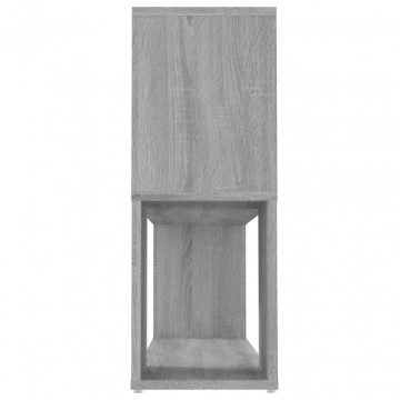 Bibliotecă, gri sonoma, 100x24x63 cm, lemn prelucrat - Img 5