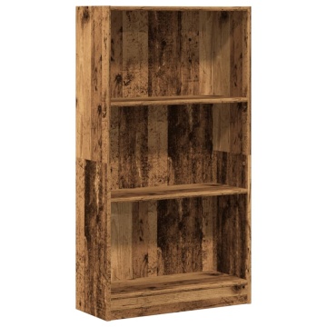 Bibliotecă, lemn vechi, 60x24x109 cm, lemn prelucrat - Img 2