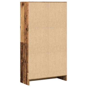 Bibliotecă, lemn vechi, 60x24x109 cm, lemn prelucrat - Img 5