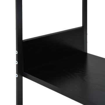 Bibliotecă mică, negru, 33,5 x 39,6 x 79,7 cm, lemn prelucrat - Img 7