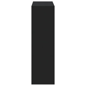 Bibliotecă, negru, 102x32x108 cm, lemn prelucrat - Img 7