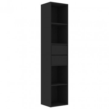 Bibliotecă, negru, 36 x 30 x 171 cm, PAL - Img 2