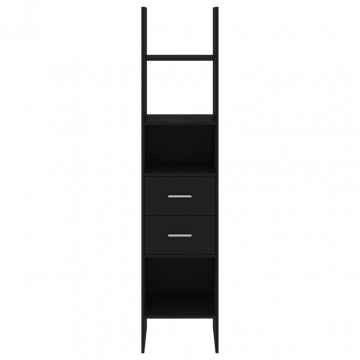 Bibliotecă, negru, 40x35x180 cm, PAL - Img 4