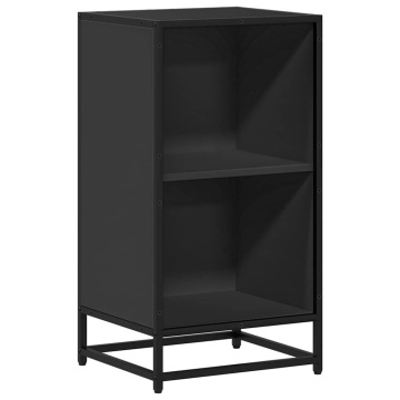 Bibliotecă, negru, 40x35x76 cm, lemn prelucrat - Img 2