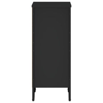 Bibliotecă, negru, 50x31x74,5 cm, lemn prelucrat - Img 8