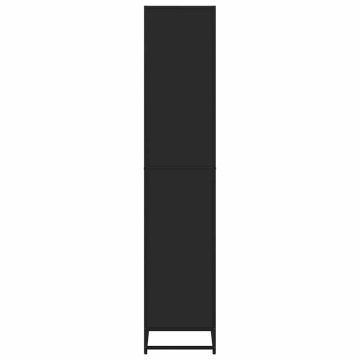 Bibliotecă, negru, 60x35x170,5 cm, lemn prelucrat - Img 8