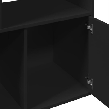 Bibliotecă, negru, 70x36x189 cm, lemn prelucrat - Img 6
