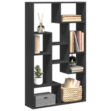 Bibliotecă, negru, 72x20x120 cm, lemn prelucrat - Img 1