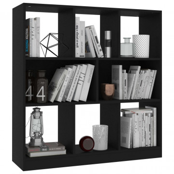 Bibliotecă, negru, 97,5x29,5x100 cm, PAL - Img 3