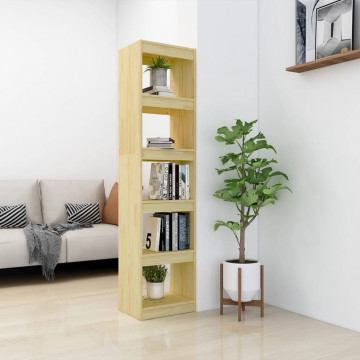 Bibliotecă/Separator cameră, 40x30x167,5 cm lemn masiv de pin - Img 3