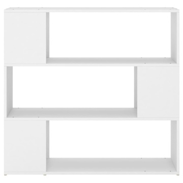 Bibliotecă/Separator cameră, alb, 100x24x94 cm - Img 8