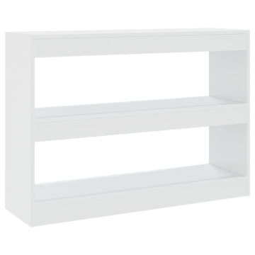 Bibliotecă/Separator cameră, alb, 100x30x72 cm - Img 2