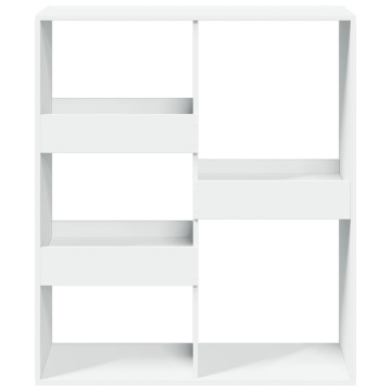 Bibliotecă/Separator cameră, alb, 100x33x115 cm - Img 4