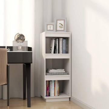 Bibliotecă/Separator cameră, alb, 40x35x103 cm, lemn masiv pin - Img 3