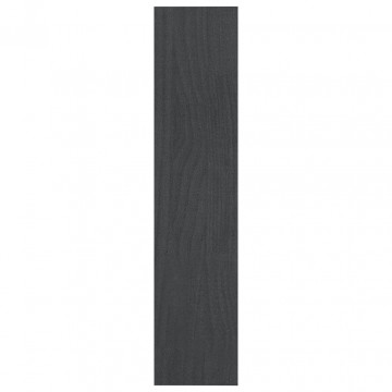 Bibliotecă/Separator cameră gri 100x30x135,5 cm lemn masiv pin - Img 5