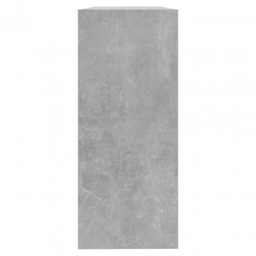 Bibliotecă/Separator cameră, gri beton, 100x30x72 cm - Img 4