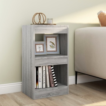 Bibliotecă/Separator cameră, gri sonoma, 40x30x72 cm - Img 1
