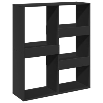 Bibliotecă/Separator cameră, negru, 100x33x115 cm - Img 5